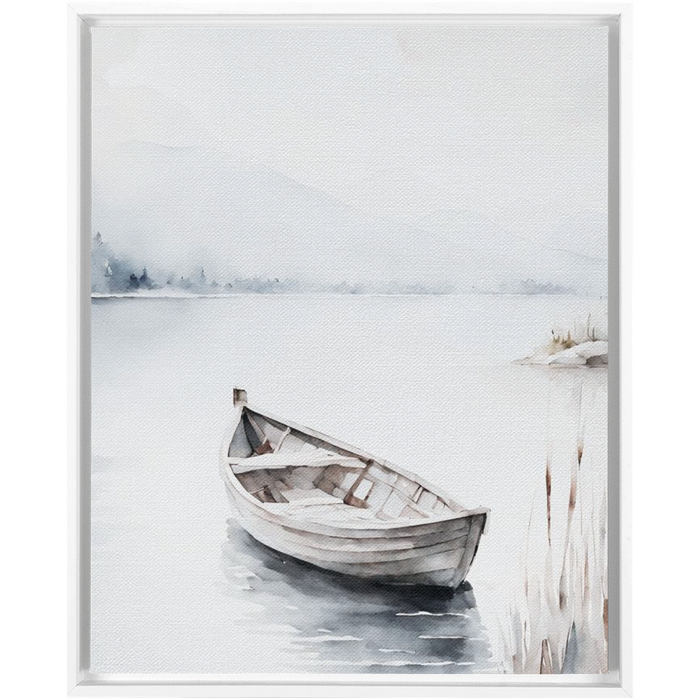 "Fischerboot" Canvas Framed