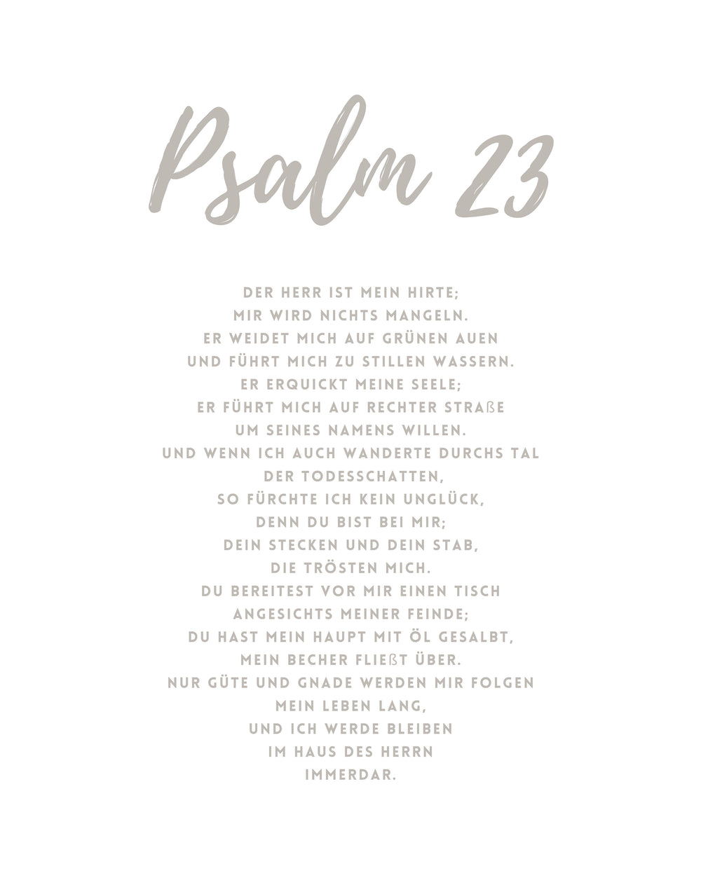 "Psalm 23 4er Farbset" Digitales Bild