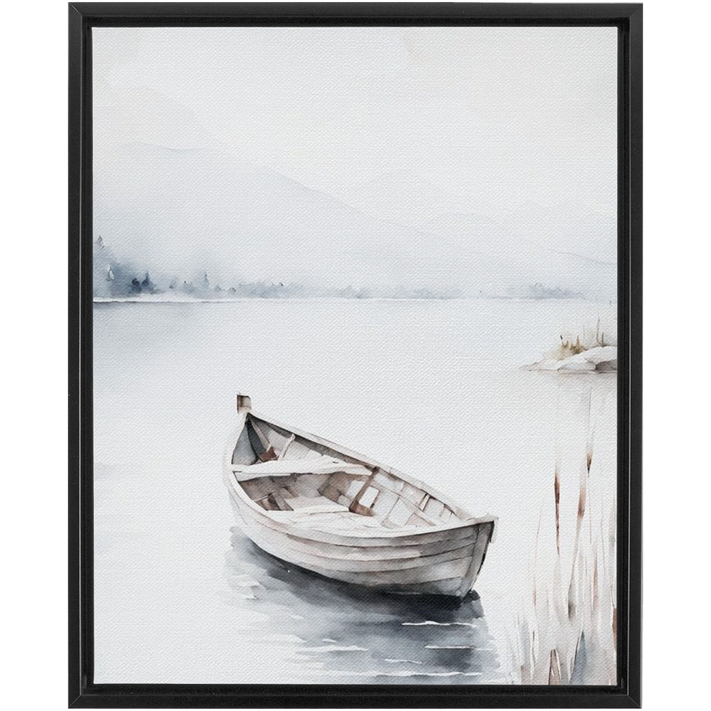 "Fischerboot" Canvas Framed