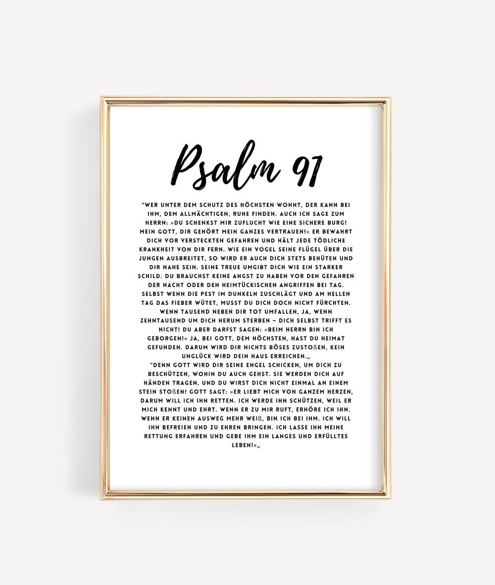 "Psalm 91 4er Farbset" Digitales Bild