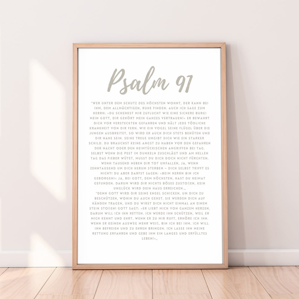 "Psalm 91 4er Farbset" Digitales Bild