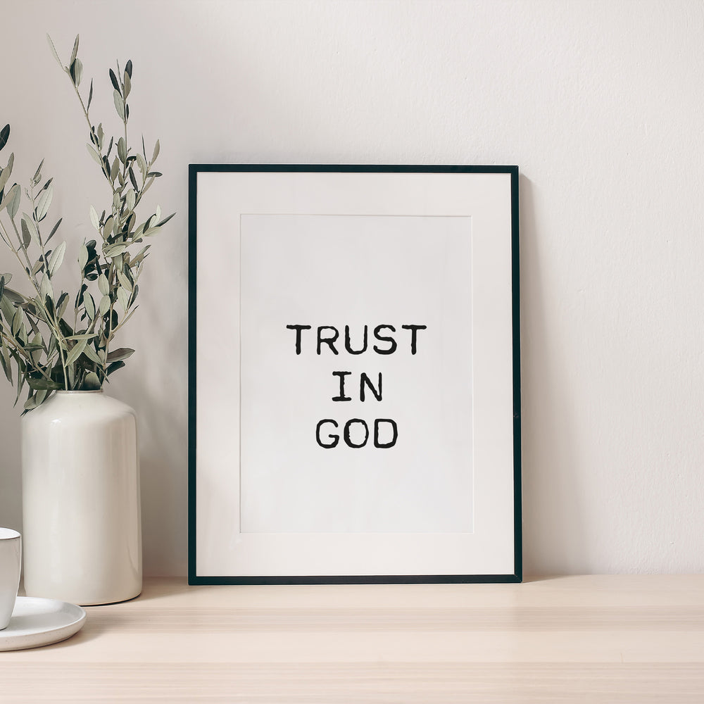 "Trust in God" Digitales Bild