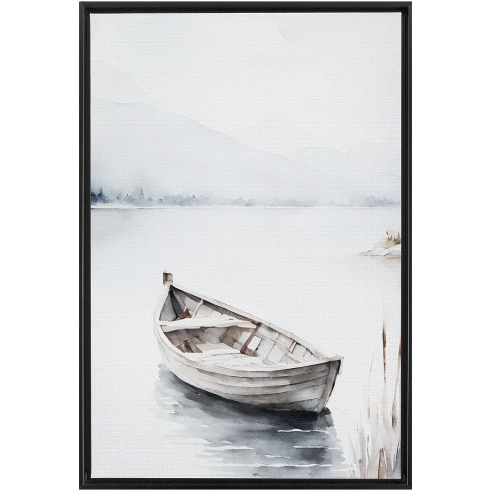 "Fischerboot" Canvas Framed