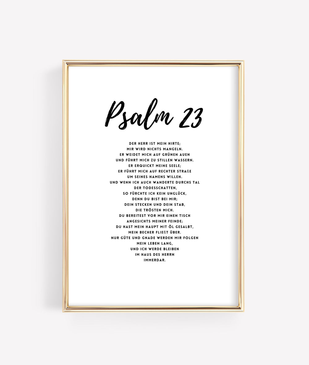 "Psalm 23 4er Farbset" Digitales Bild